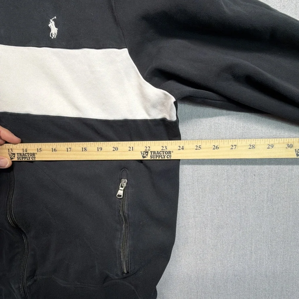 Polo‎ Ralph Lauren Jacket Mens XL Black Performance Full Zip Track Sweatshirt